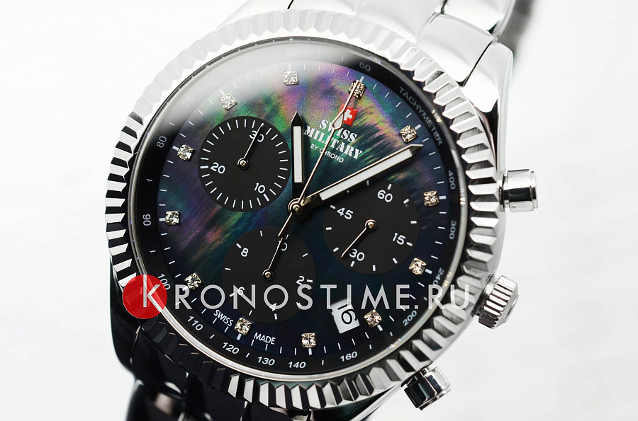 Часы Swiss Military by Chrono SM30207.01 — нержавеющая сталь, женские