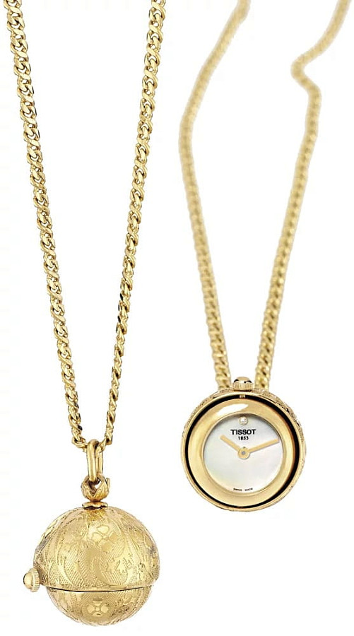 Часы Tissot Pendants T81.4.220.96 — кварцевые, металл латунь