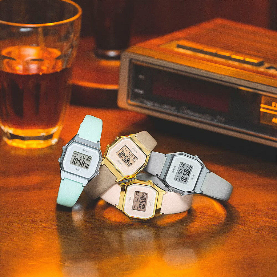 Часы Casio Vintage LA680WEL-3 — кожаный, женские
