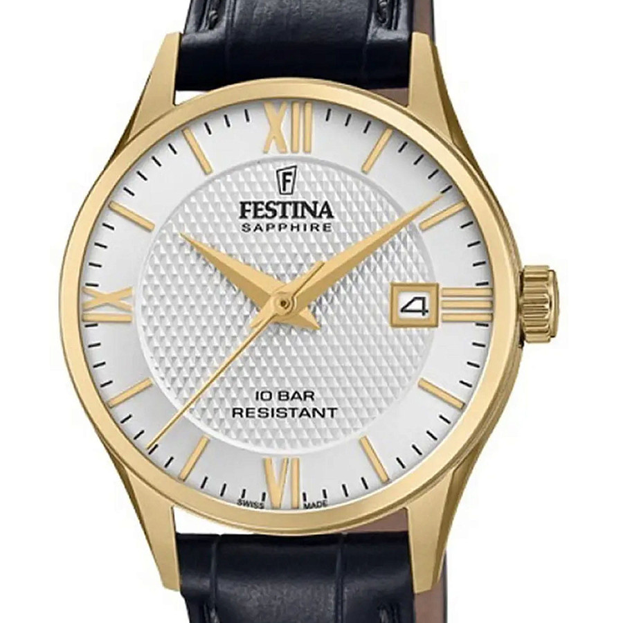 Часы Festina Classics F20011/1 — кварцевые, сталь металл