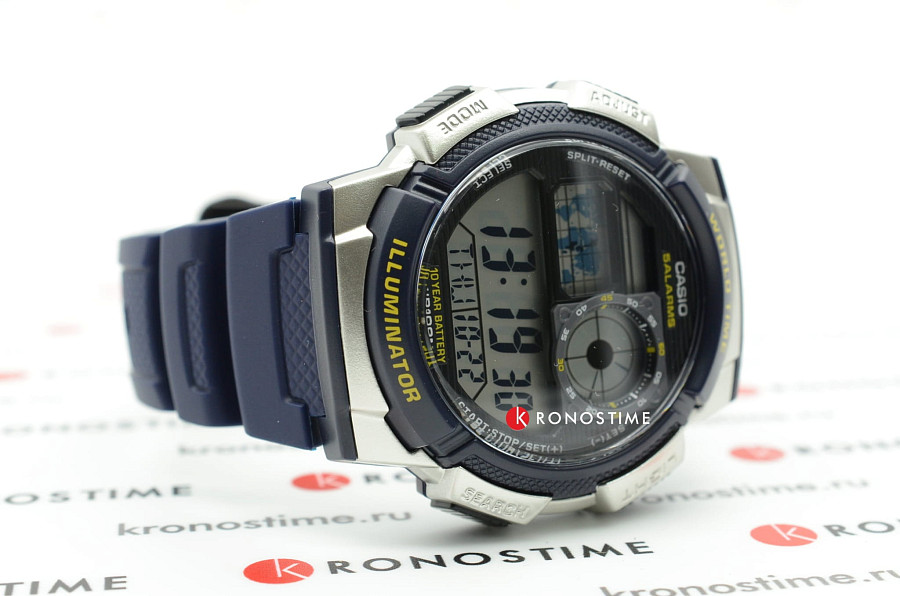 Часы Casio Collection AE-1000W-2AVDF (AE-1000W-2A) — кварцевые, пластик