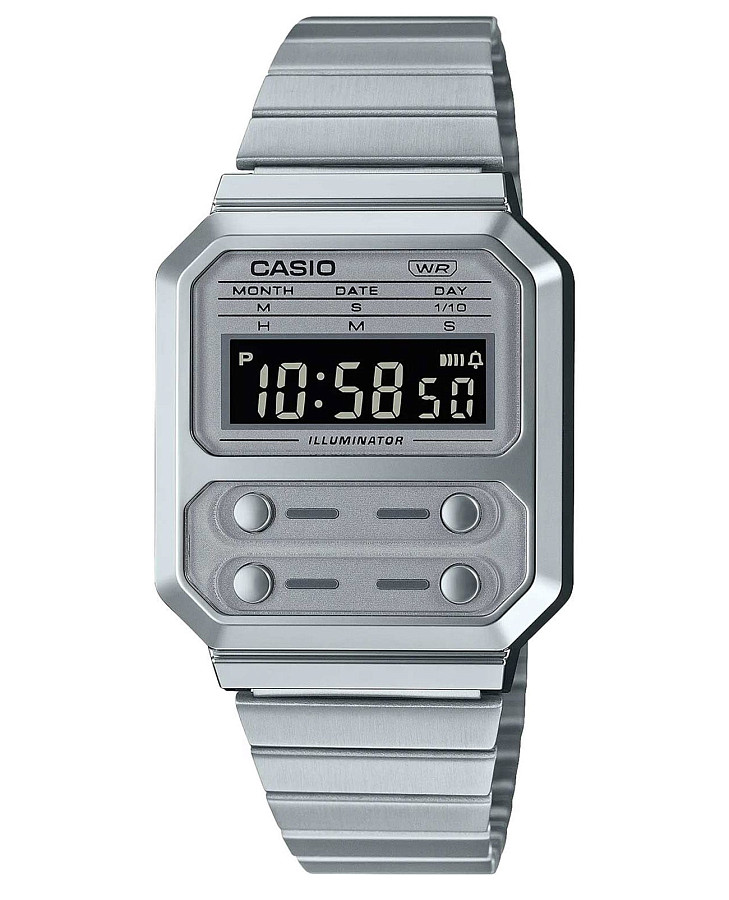 Часы Casio Vintage A100WE-7BDF (A100WE-7B) — мужские, черный