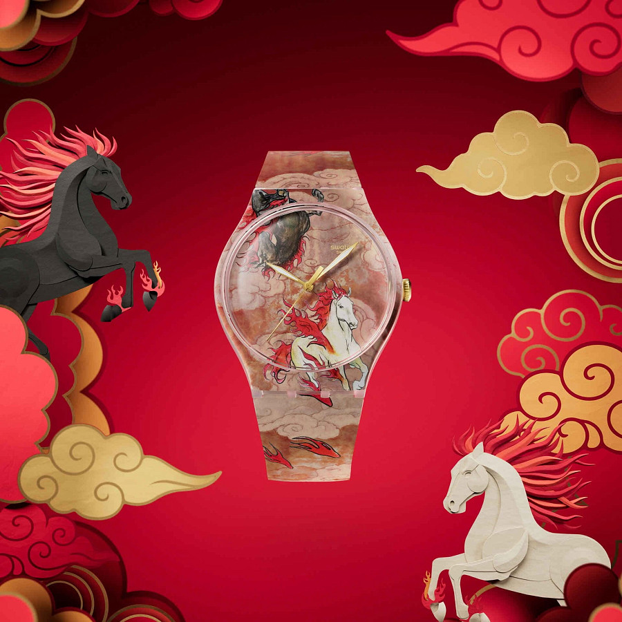 Часы Swatch Year Of The Horse SUOZ369 — артикул SUOZ369