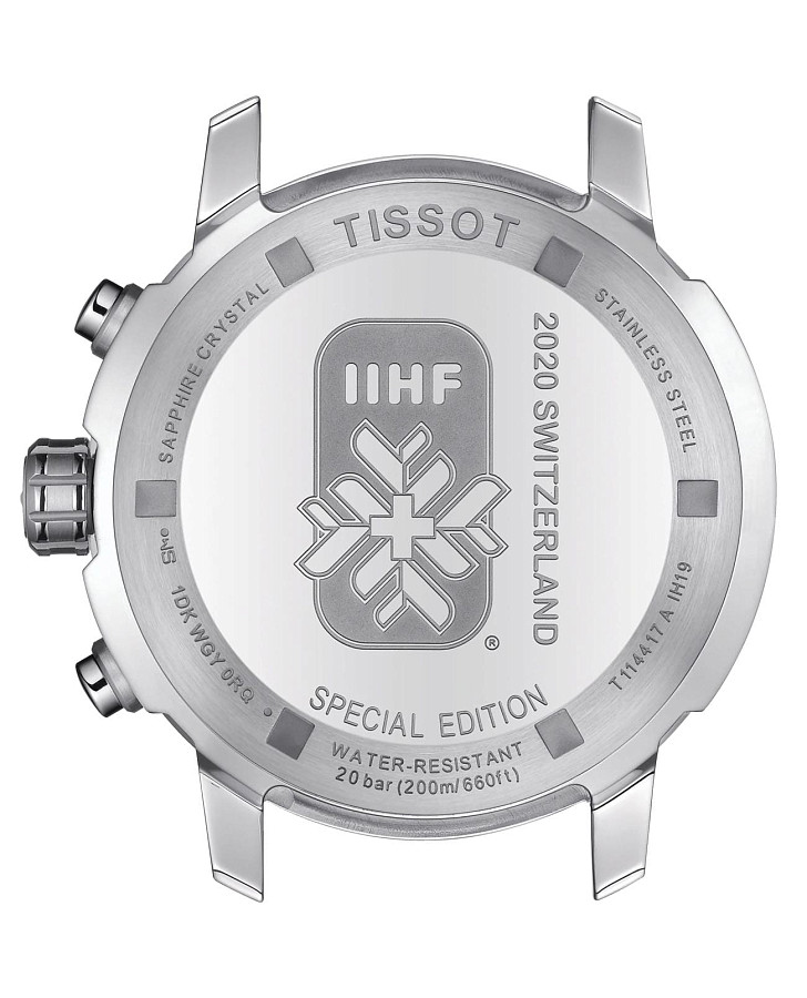 Часы Tissot PRC 200 IIHF Swiss Edition T114.417.17.037.01 — сталь металл, Швейцария