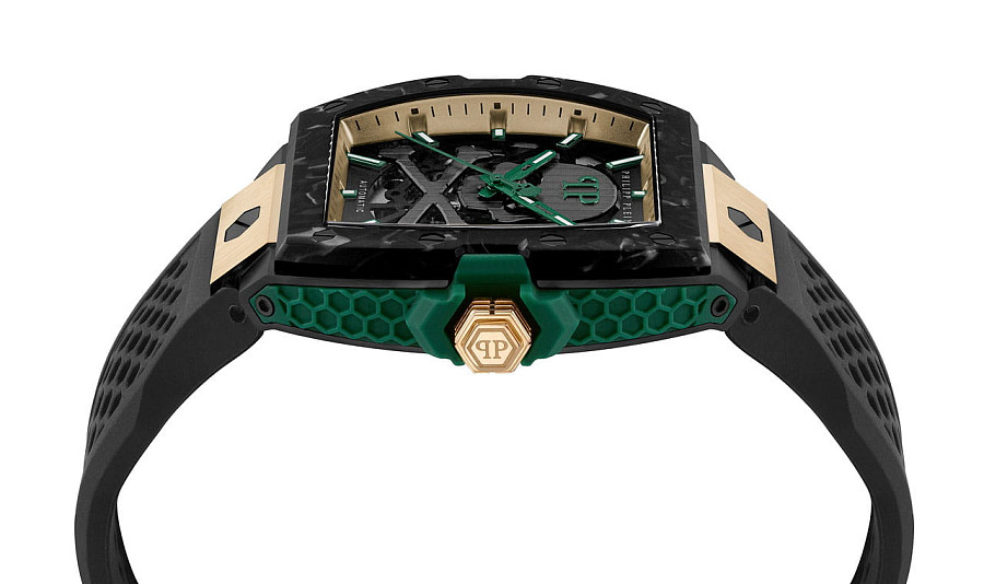 Часы Philipp Plein The Skeleton 2.0 PWJFA0325 — механические, силикон металл сталь