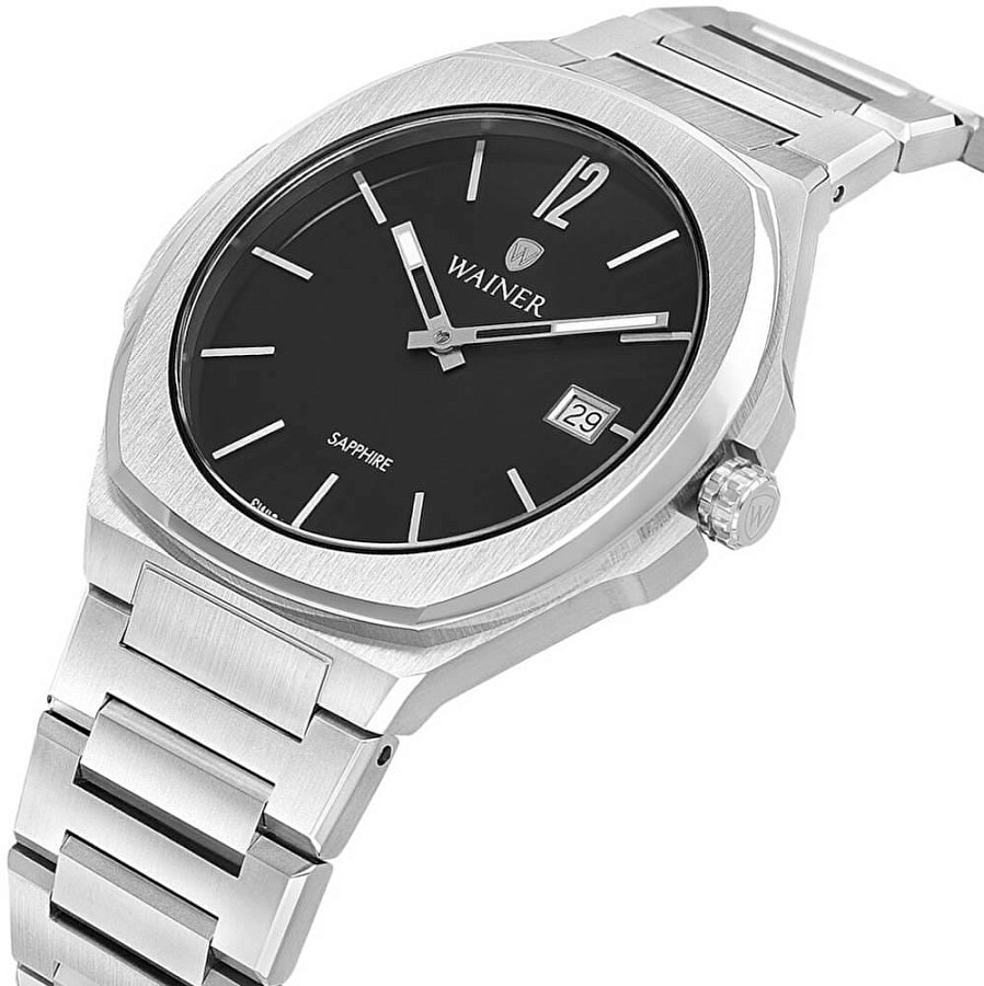Часы Wainer WA.10240-A — кварцевые, металл сталь