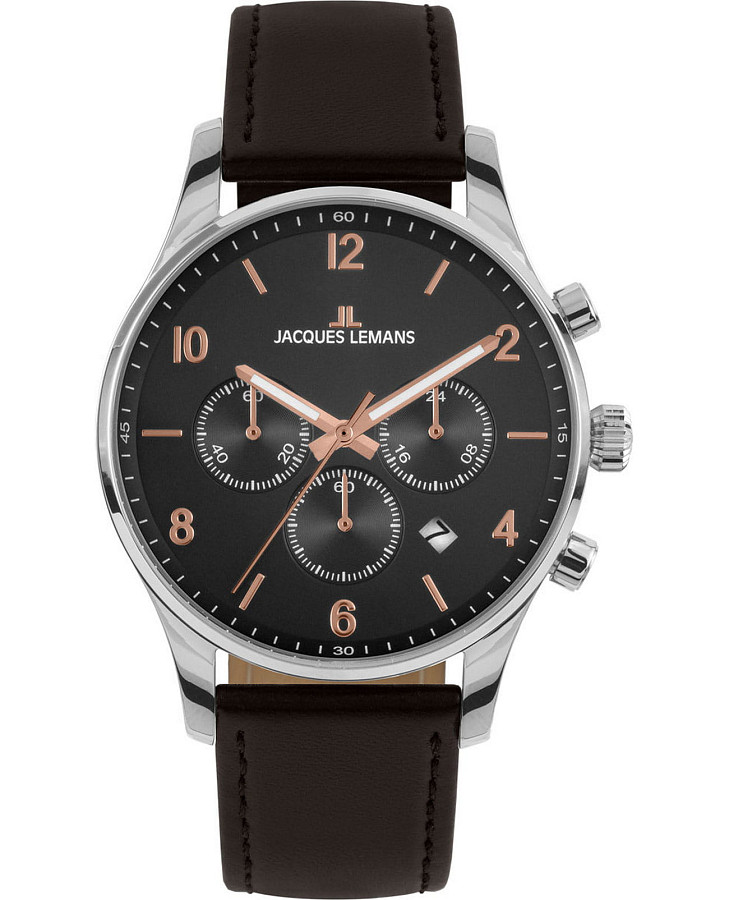 Часы Jacques Lemans Classic 1-2126F — мужские, черный