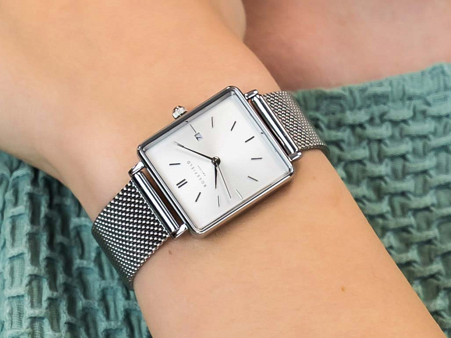 Часы Rosefield The Boxy QWSS-Q02 — женские, нержавеющая сталь