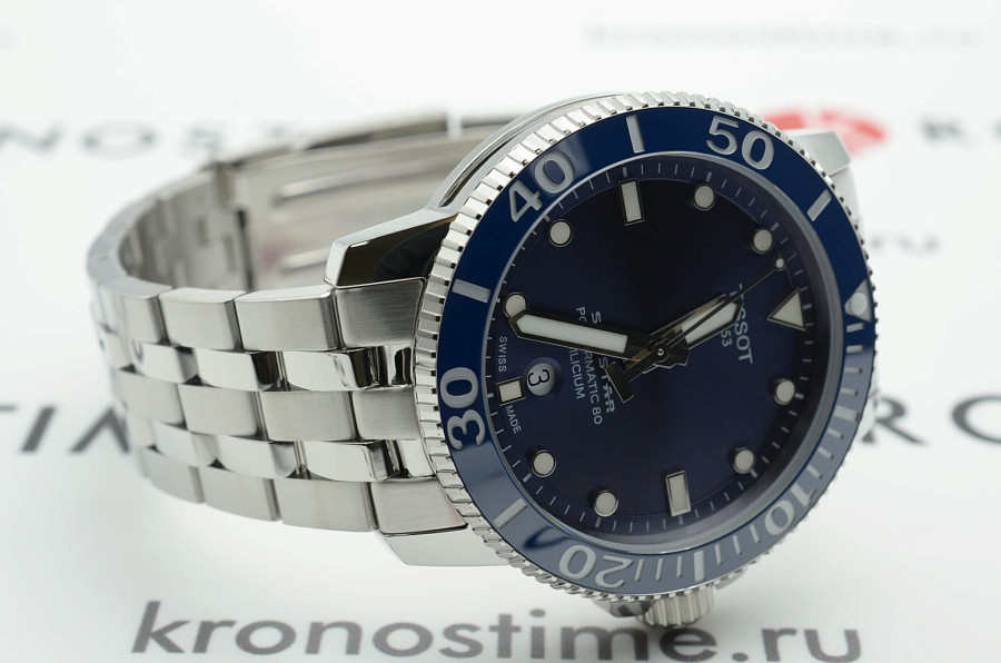 Часы Tissot Seastar 1000 Powermatic 80 T120.407.11.041.01 — мужские, нержавеющая сталь