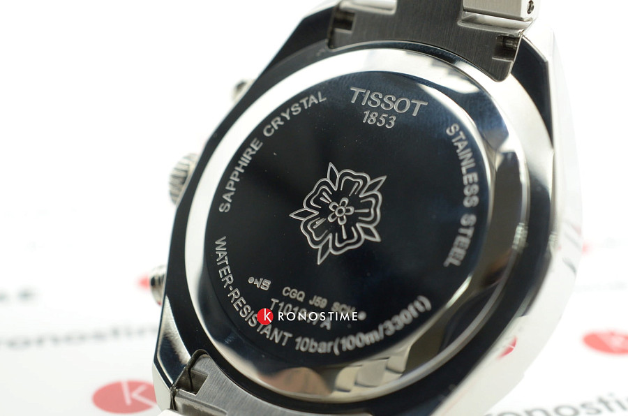 Часы Tissot PR 100 Sport Chic Chronograph T101.917.11.046.00 — синий, сталь металл