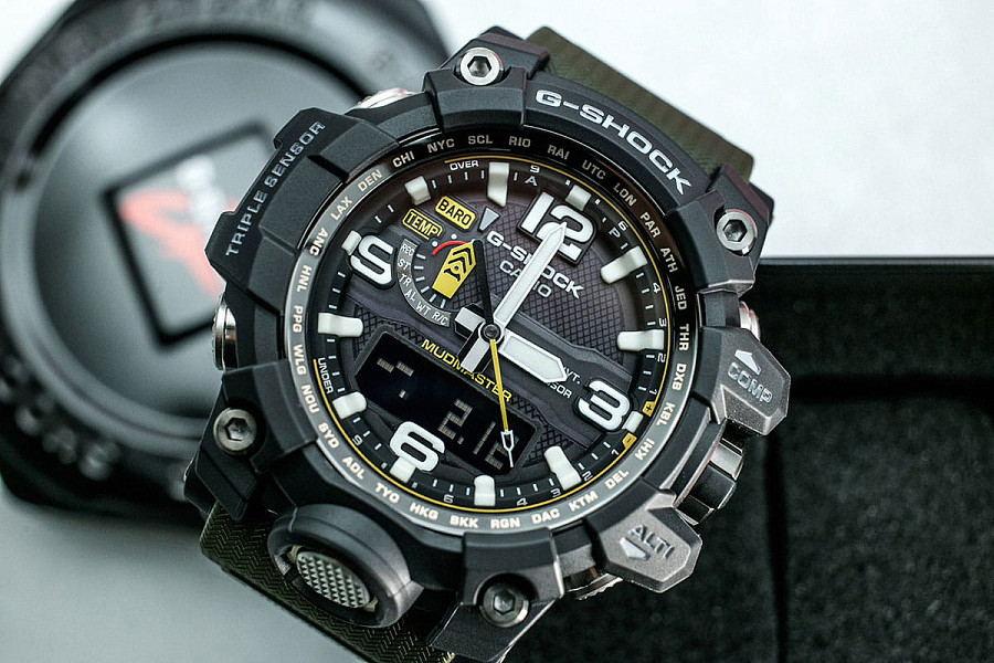 Часы Casio G-Shock GWG-1000-1A3 — пластик, черный