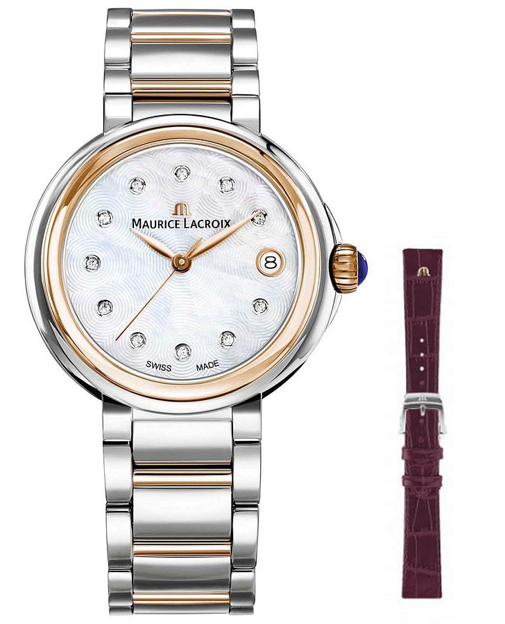 Часы Maurice Lacroix FIABA Date FA1007-PVP13-170-2 — женские, белый