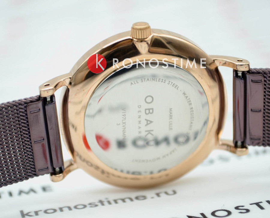 Часы Obaku V197LXVNMN — кварцевые, Дания, женские