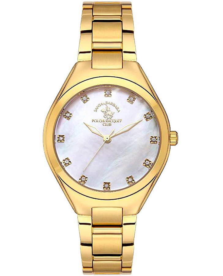 Часы Santa Barbara Polo & Racquet Club Unique SB.1.10487-2 — женские, перламутровый