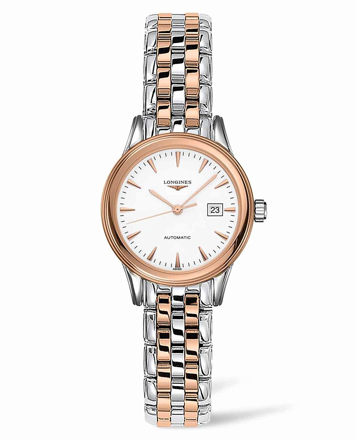 Часы Longines Flagship L4.374.3.92.7 — женские, белый