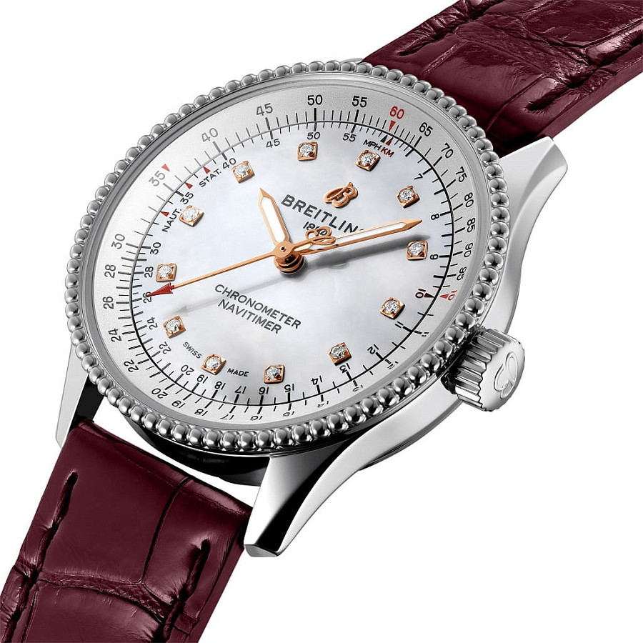 Часы Breitling Navitimer Automatic 35 A17395211A1P1 — механические, металл сталь