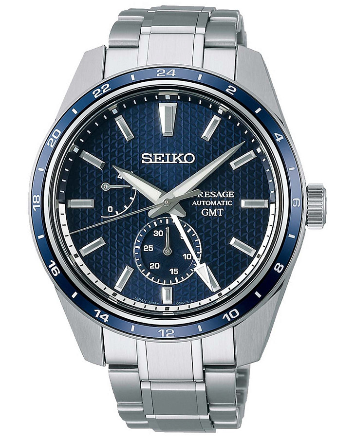 Часы Seiko Presage Sharp Edged Series SPB303 — мужские, синий