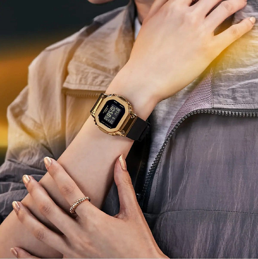 Часы Casio G-Shock GM-S5600GB-1DR (GM-S5600GB-1) — полимер, женские