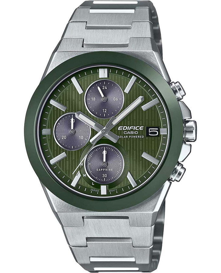 Часы Casio Edifice EFS-S650D-3A — мужские, зеленый