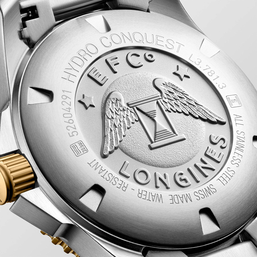 Часы Longines HydroConquest L3.781.3.96.7 — синий, металл сталь керамика