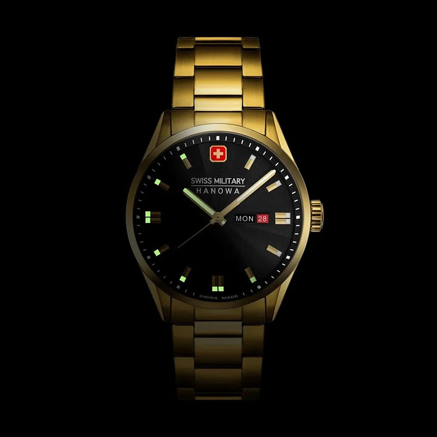 Часы Swiss Military Hanowa Maxed SMWGH0001610 — черный, сталь металл