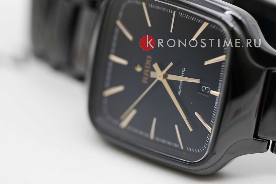 Часы Rado True Square Automatic R27078172 — черный, керамика