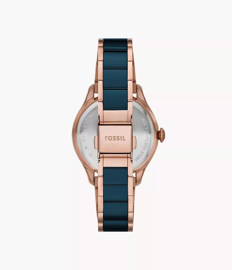 Часы Fossil CE1134 — кварцевые, металл сталь
