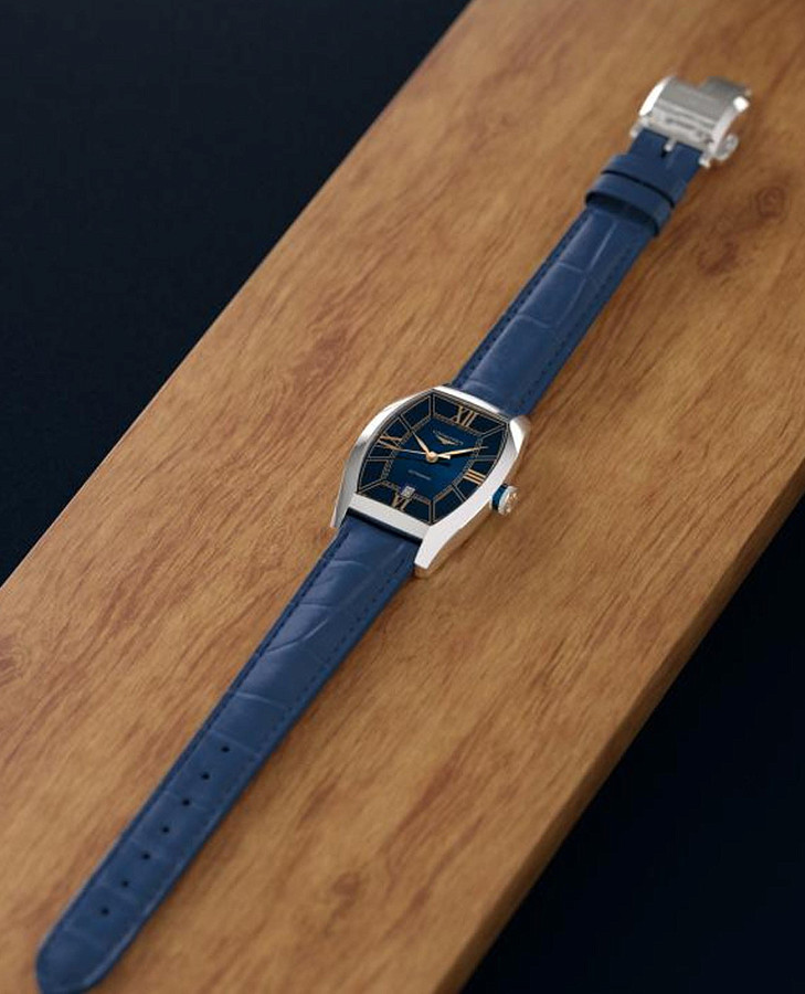 Часы Longines Evidenza L2.142.4.96.2 — синий, сталь металл