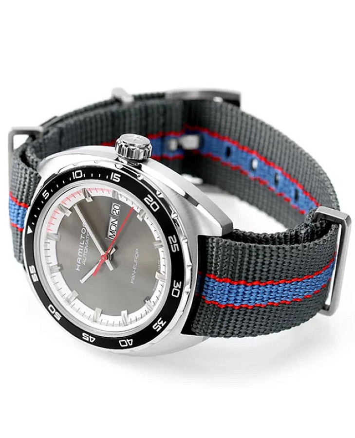 Часы Hamilton American Classic Pan Europ Day Date Auto H35415982 — тканевый, мужские