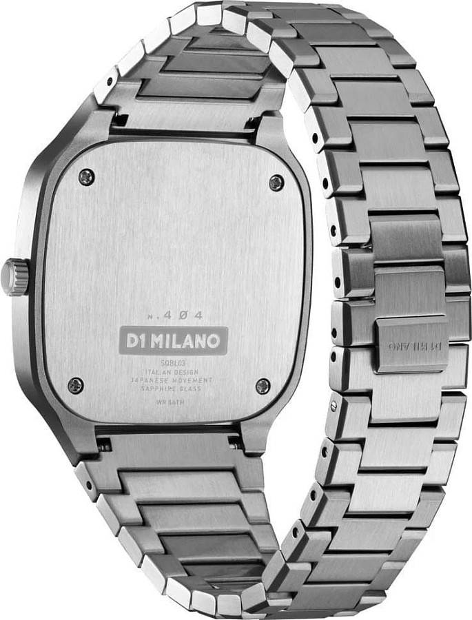 Часы D1 Milano Square Grey Frame SQBJ10 — Италия, кварцевые