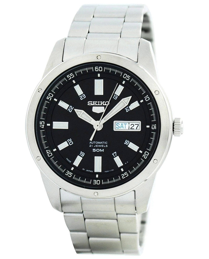 Часы Seiko 5 Regular SNKN13J1 — мужские, черный
