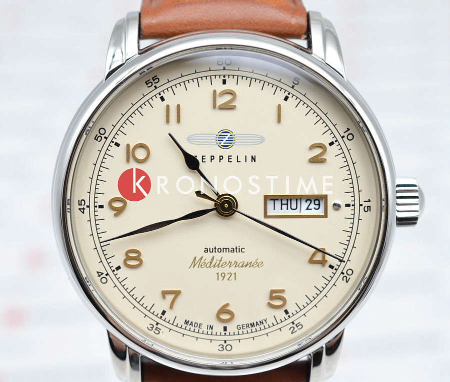 Часы Zeppelin Mediterranee 96645 — сталь металл, Германия
