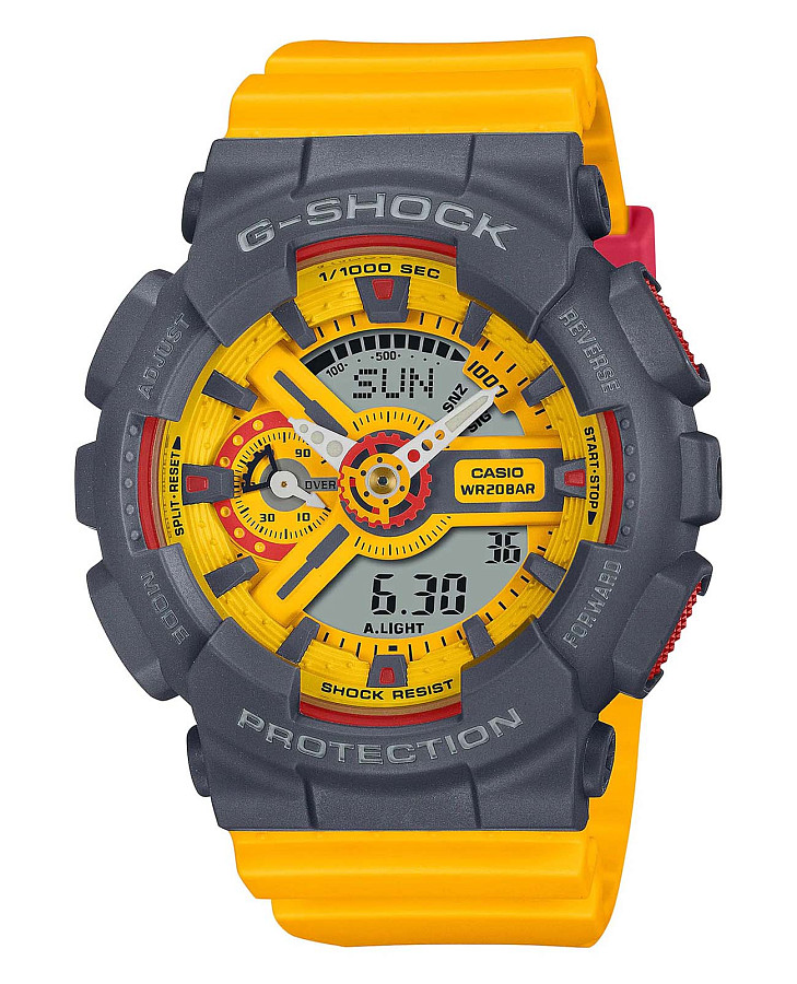 Часы Casio G-Shock GMA-S110Y-9A — женские, желтый