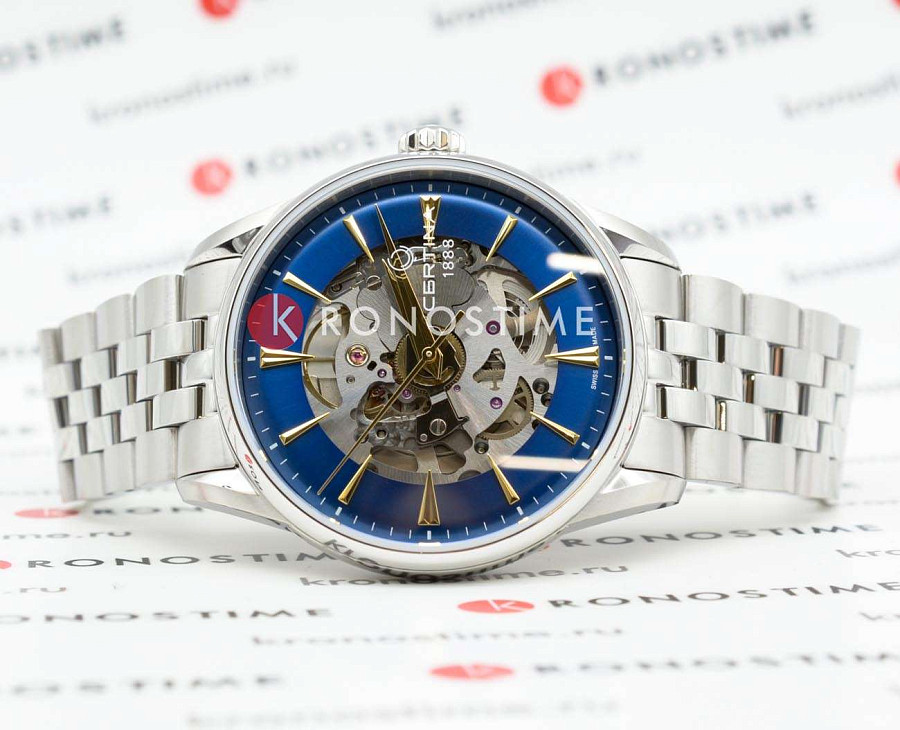 Часы Certina DS-1 Skeleton C029.907.11.041.00 — механические, сталь металл