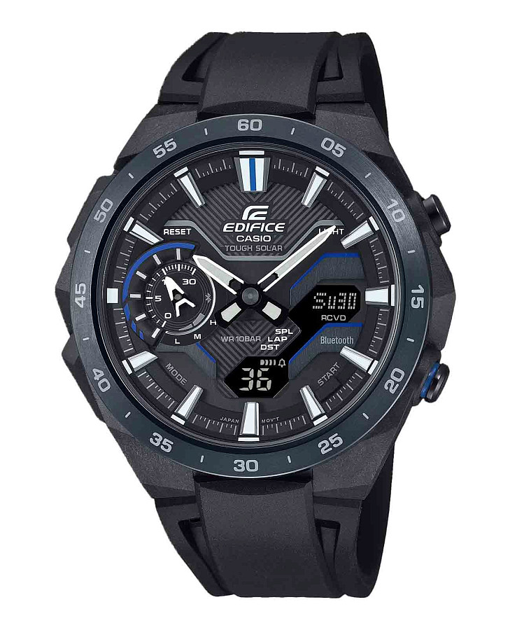 Часы Casio Edifice Windflow ECB-2200PB-1ADF (ECB-2200PB-1A) — мужские, черный