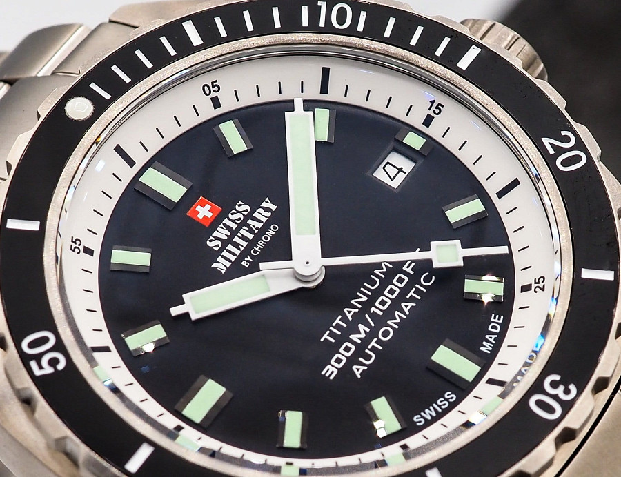 Часы Swiss Military by Chrono Titanium 300 SMA34100.02 — титановый, мужские