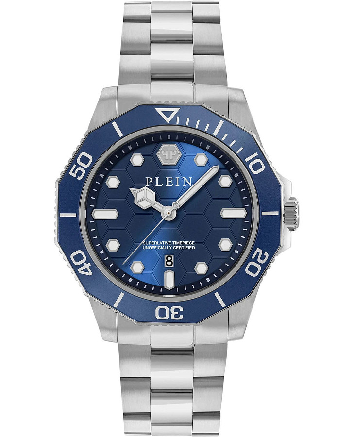 Часы Philipp Plein Aquastorm PW2GA0426 — мужские, синий
