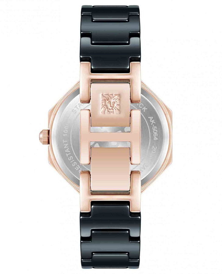 Часы Anne Klein Ceramics 5064BYBK — сталь металл, США