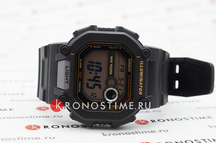 Часы Casio Collection W-737HX-1AVDF (W-737HX-1A) — мужские, пластик
