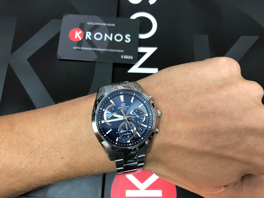 Часы Casio Edifice EFS-S530D-2A — кварцевые, Япония, мужские