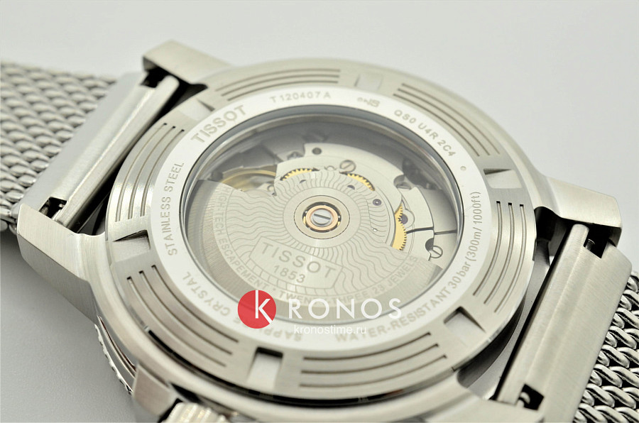 Часы Tissot Seastar 1000 Powermatic 80 T120.407.11.041.02 — синий, сталь металл