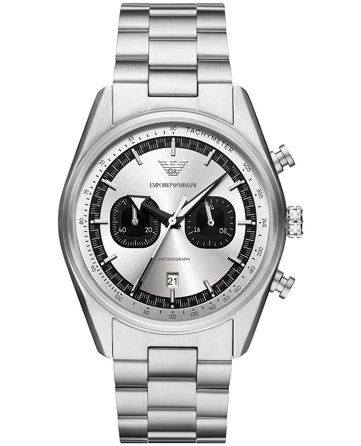 Часы Emporio Armani Racer AR11636 — мужские, серебристый