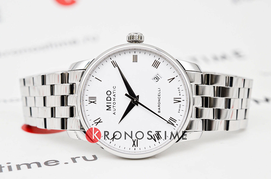 Часы Mido Baroncelli Gent M8600.4.26.1 — механические, металл сталь