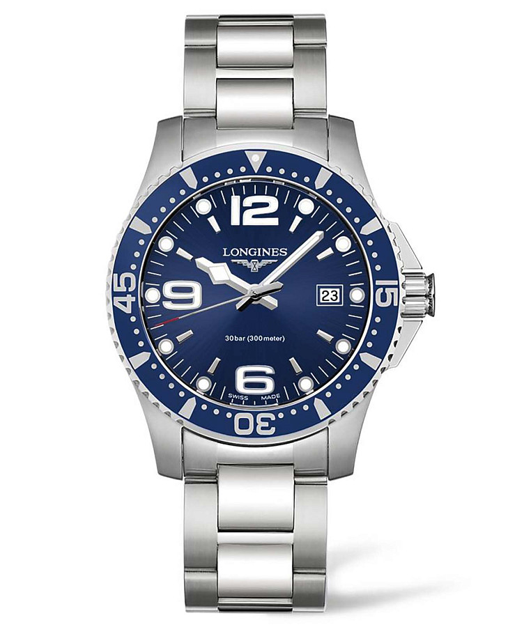 Часы Longines HydroConquest L3.740.4.96.6 — мужские, синий