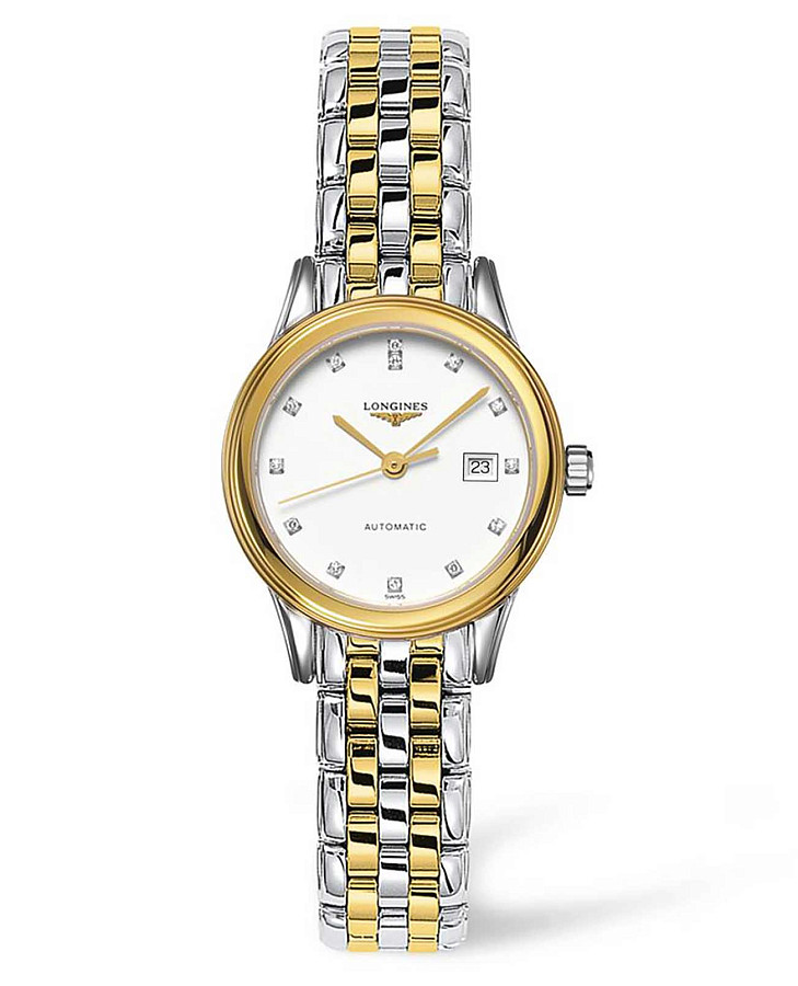 Часы Longines Flagship L4.374.3.27.7 — женские, белый