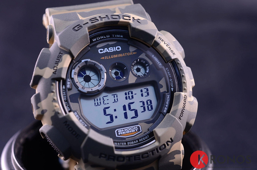 Часы Casio G-Shock GD-120CM-5 — серый, пластик