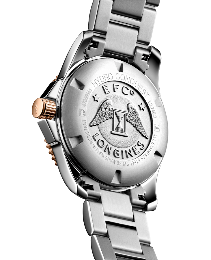 Часы Longines HydroConquest L3.740.3.98.7 — кварцевые, металл сталь