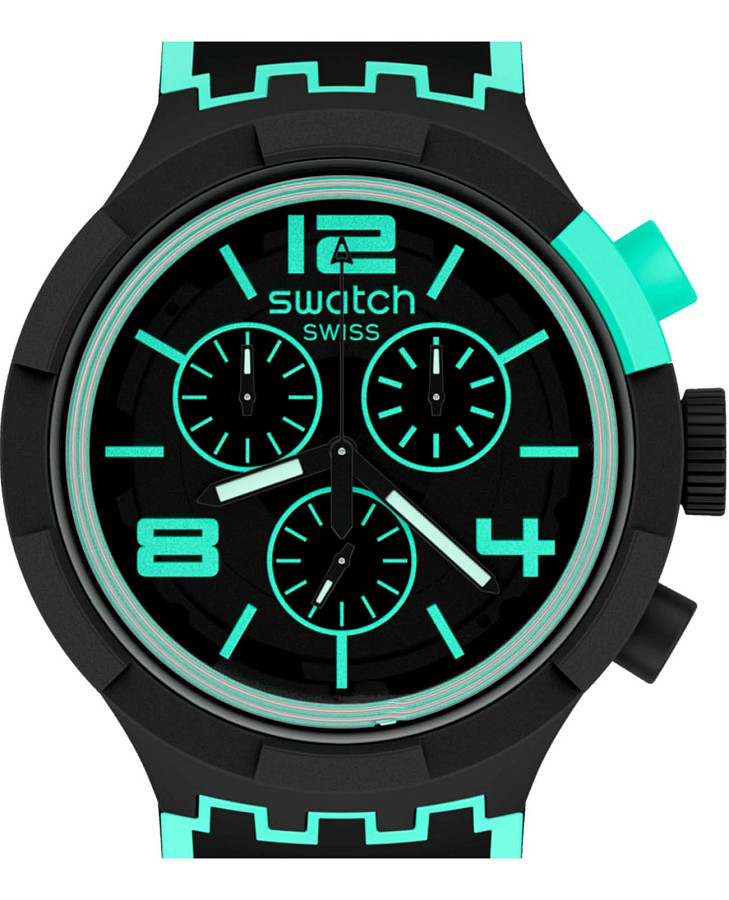 Часы Swatch Big Bold Chrono Pay! SB02B100-5300 — кварцевые, пластик