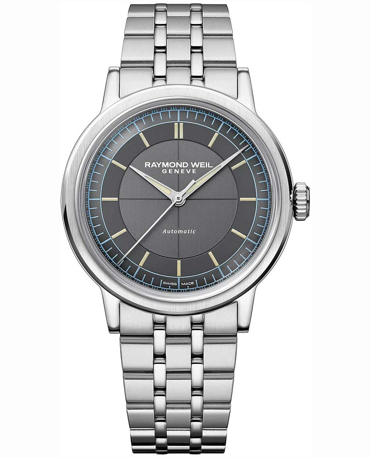 Часы Raymond Weil Millesime 2925-ST-60011 — мужские, антрацитовый
