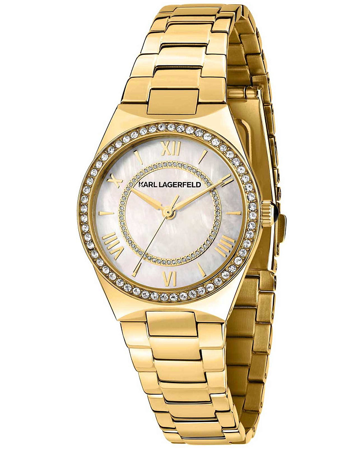 Часы Karl Lagerfeld Hamburg R0553105501 — женские, перламутровый
